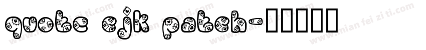 quote cjk patch字体转换